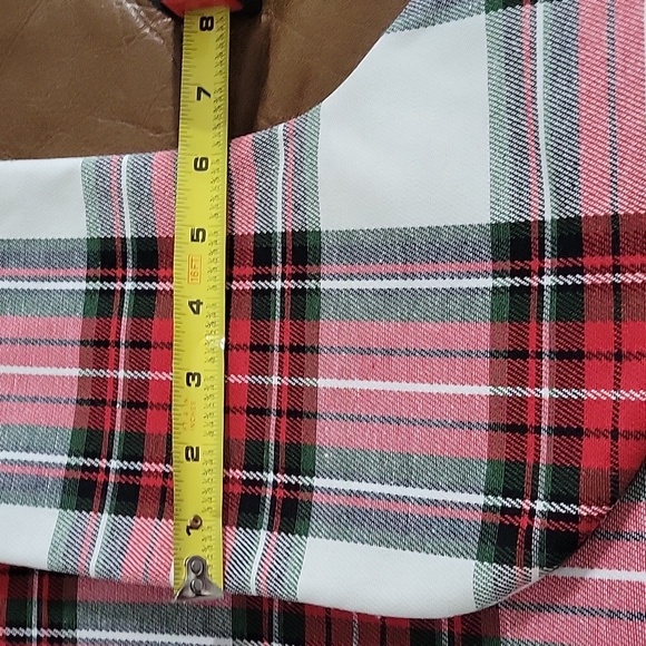 Set of 7 Plaid Christmas Stockings - Picture 4 of 4